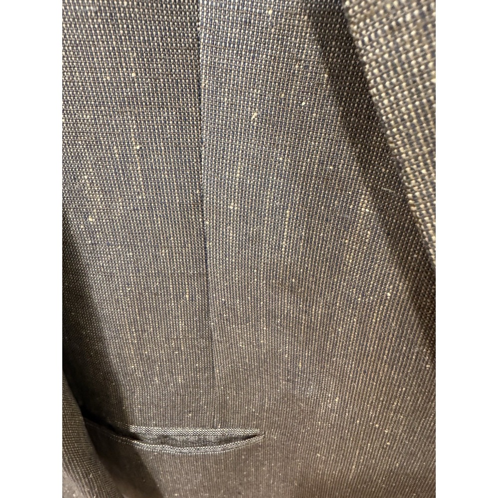 Christian Dior Monsieur Silk‎ Blazer Men's Gray Sport Coat Vintage 100% Silk - Picture 3 of 11